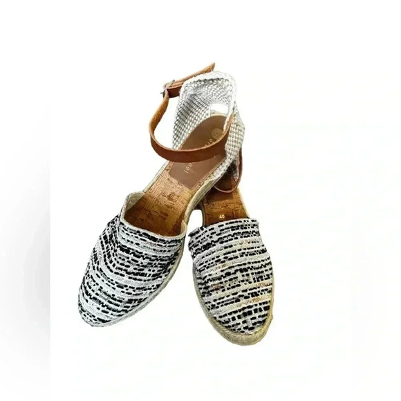 ERIC MICHAEL Copa Espadrilles Metallic 40 - Picture 1 of 12